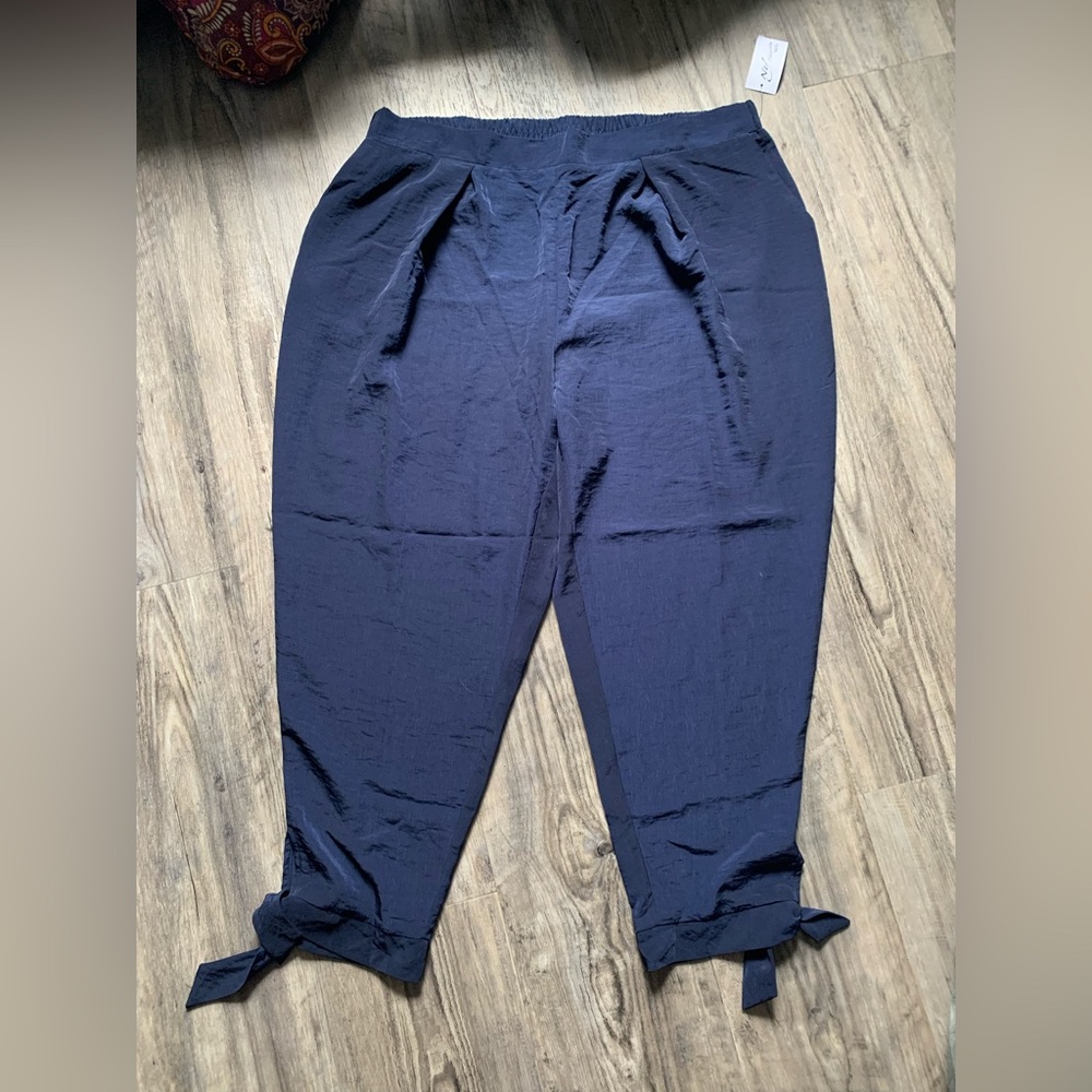 New with tags. Navy. Pants.